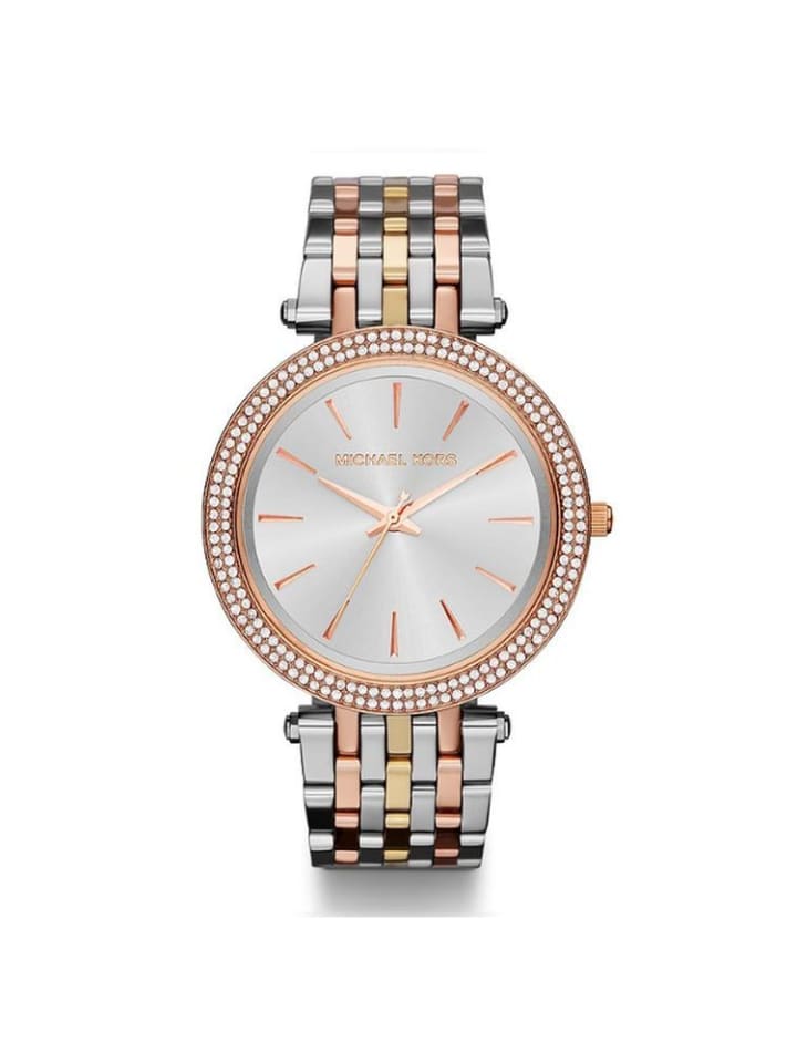 

Michael Kors Женские часы из розового золота и серебра, модель: MK3203 Darci Lady