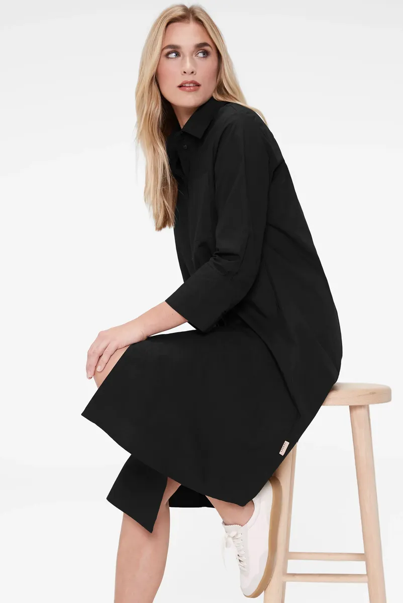 

SENSES.THE LABEL Летнее платье из хлопка Senses.The Lable, черный