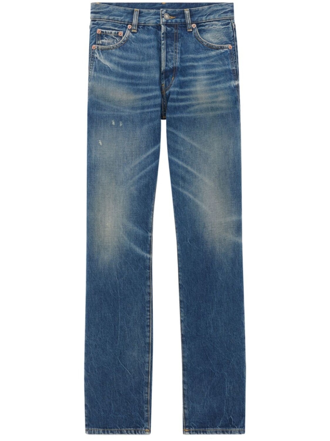 

Saint Laurent джинсы прямого кроя, синий