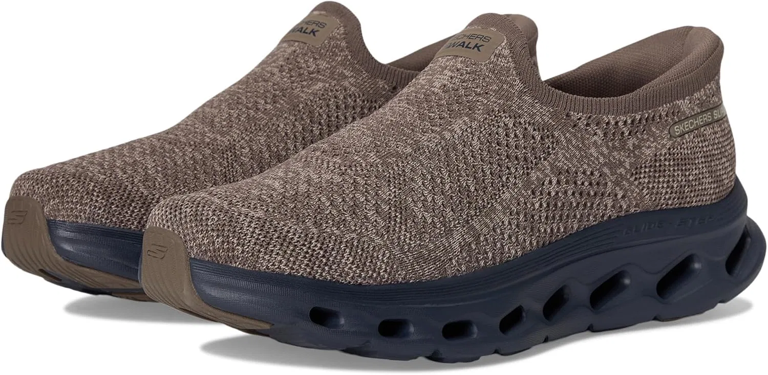Мужские кроссовки Skechers Go Walk Glide Step 2.0 Caleb Hands Free Slip-ins Trainers, Brown