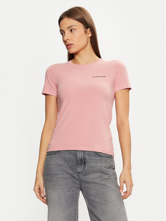 

Футболка обычного кроя W4YI02 J1314 Guess, розовый
