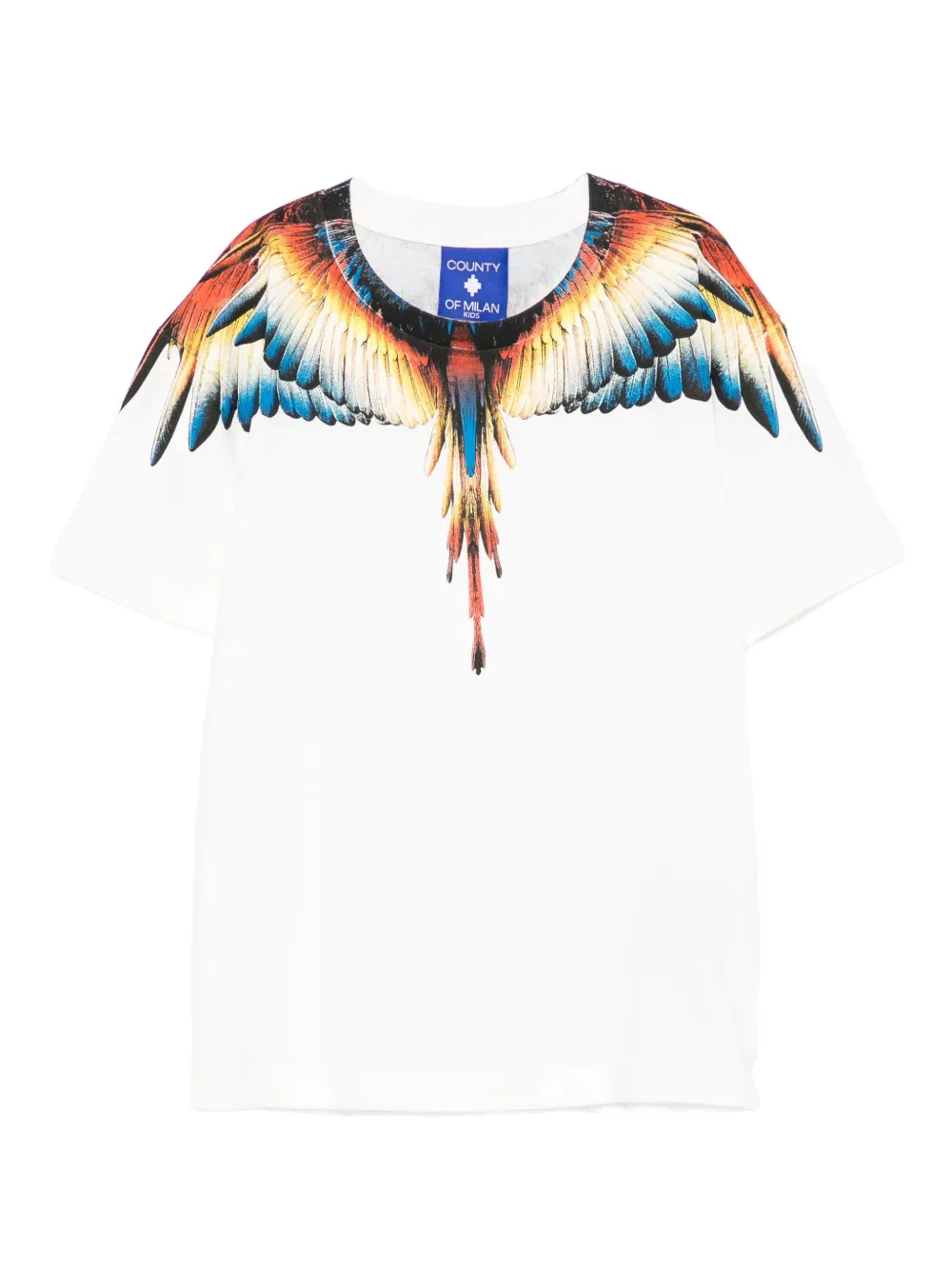 

Футболка с принтом крыльев Marcelo Burlon County Of Milan Kids, белый