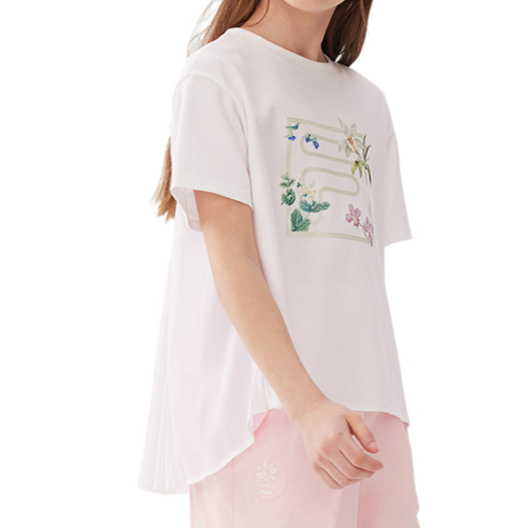 Футболка для младших школьников FILA KIDS, белый — фото 4