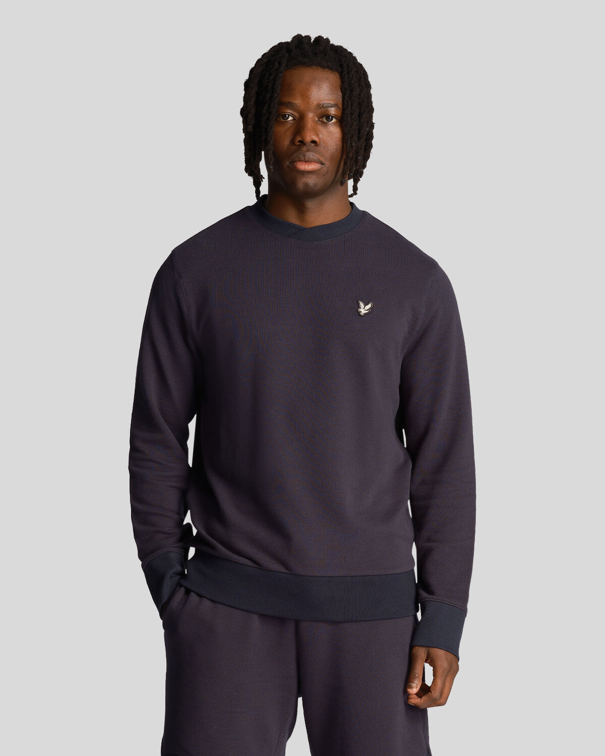

Свитшот loopback в стиле милитари Lyle & Scott, синий