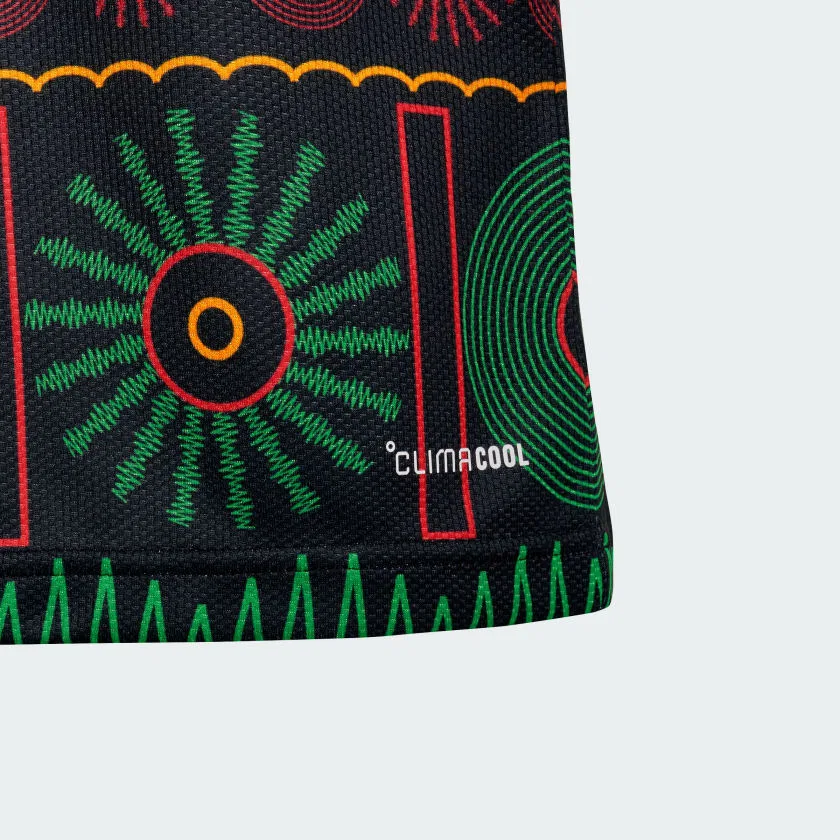 Детская выездная футболка adidas Jamaica 26 x Bob Marley, черный — фото 4