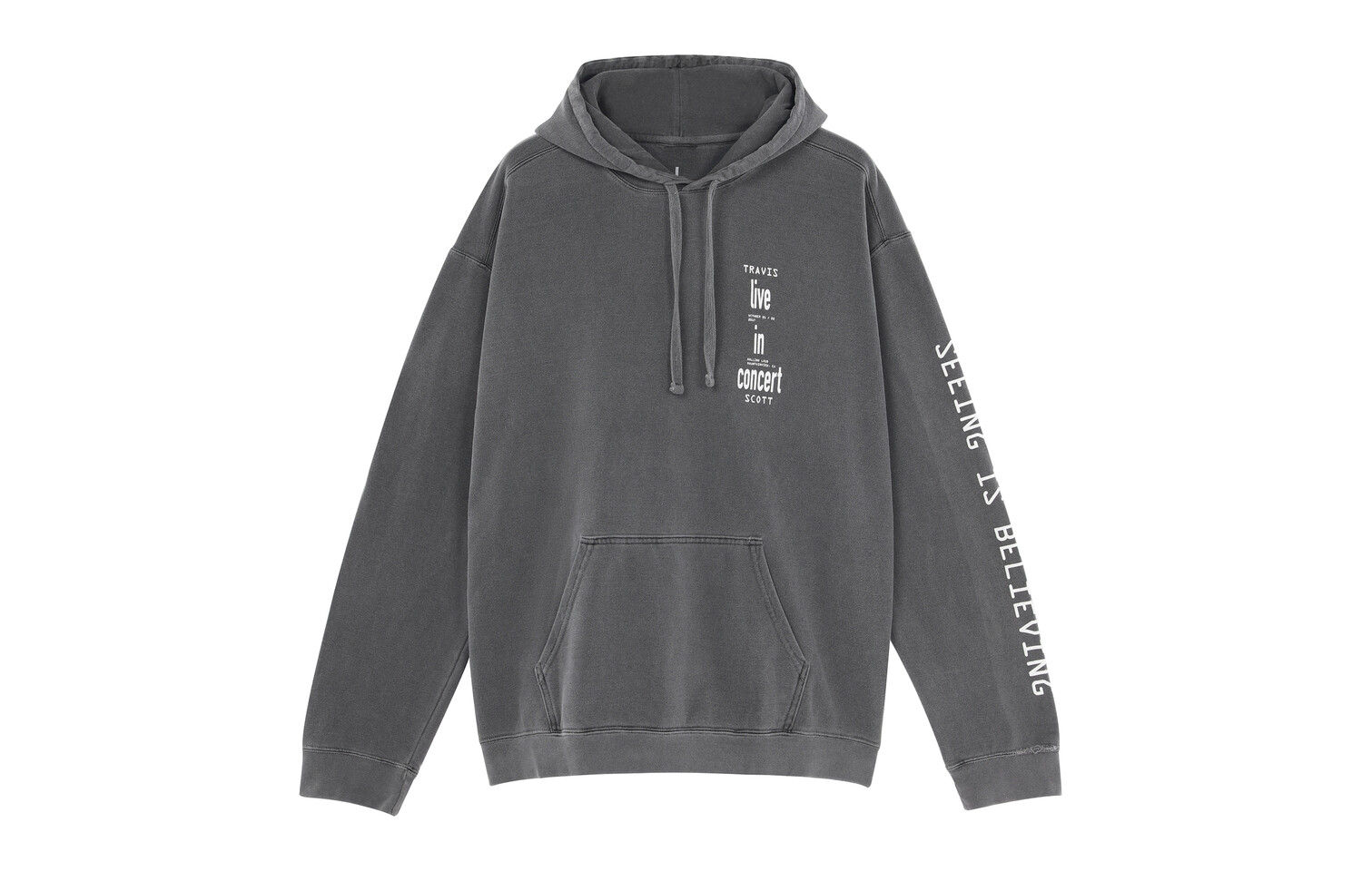 

Толстовка унисекс серая Travis Scott, серый