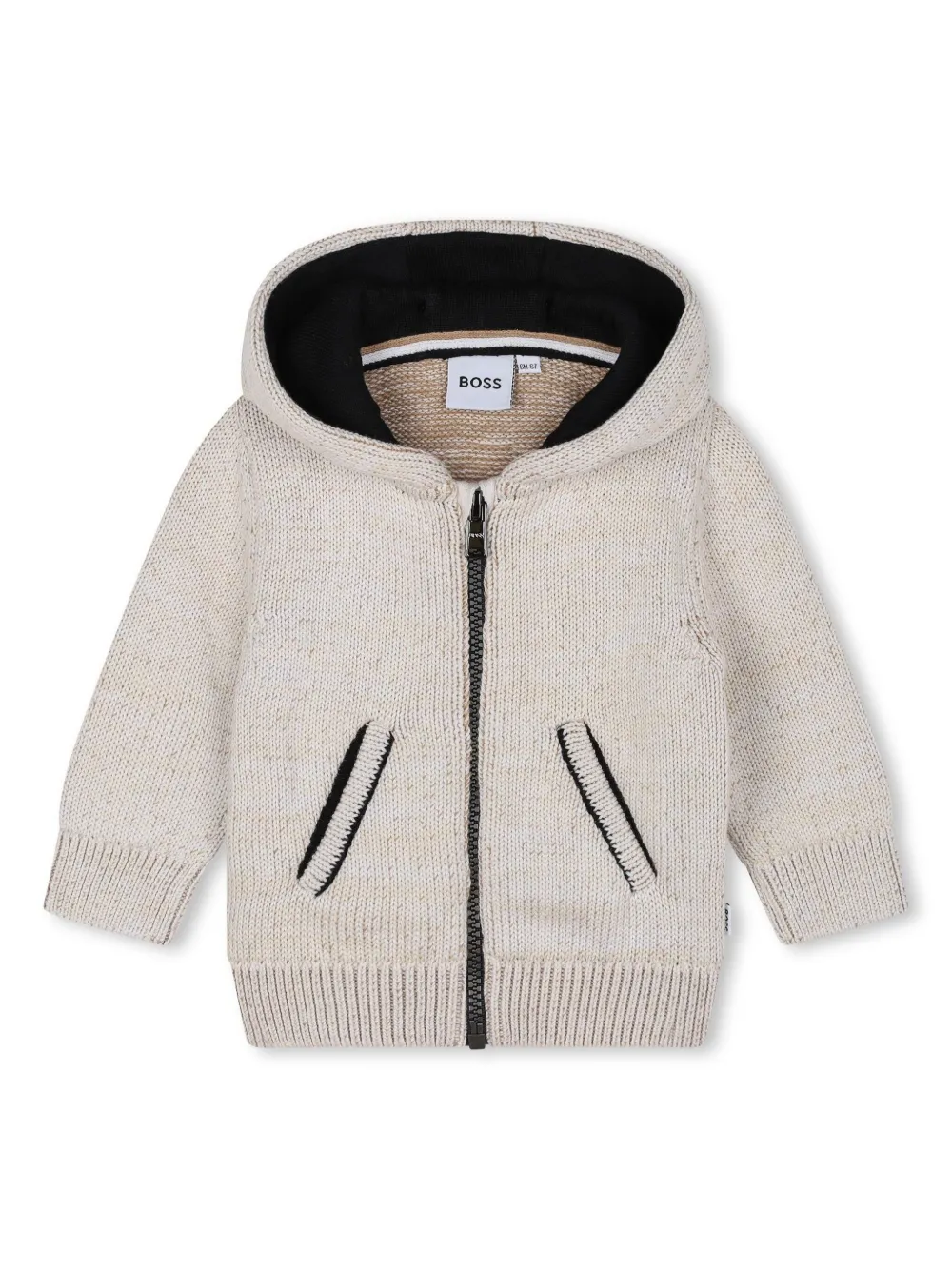 

Худи с нашивкой-логотипом BOSS Kidswear, нейтральный