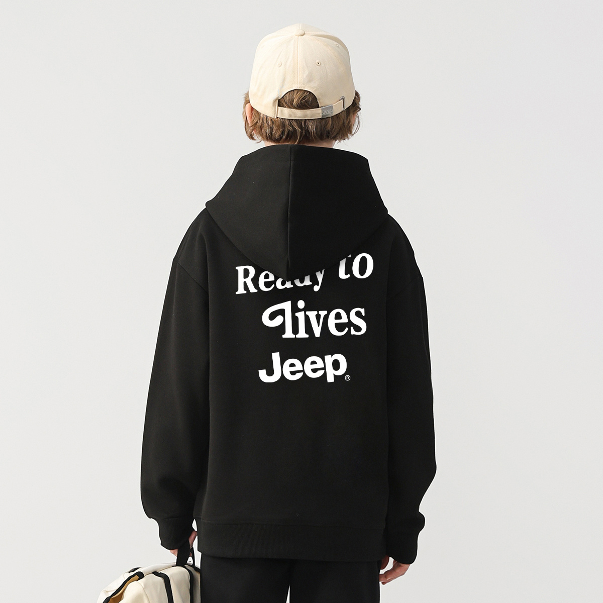 Свитшот для подростков Jeep, цвет вересково-серый — фото 4