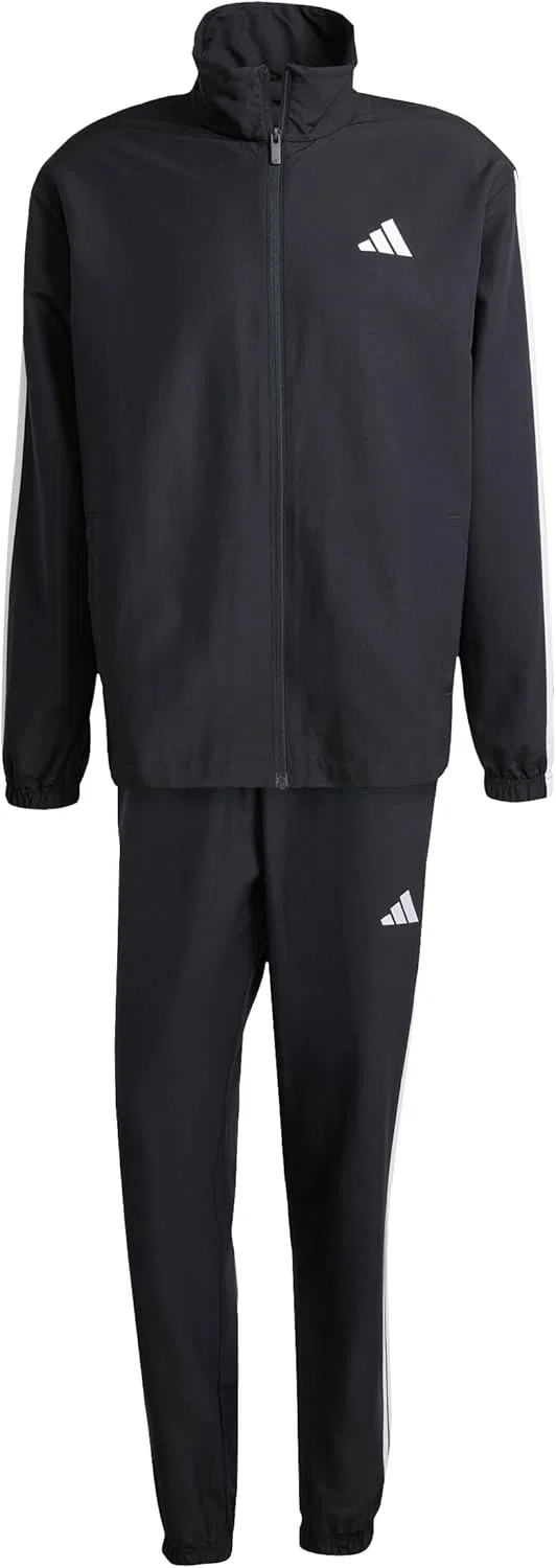 Мужской спортивный костюм adidas с тремя полосками из тканого материала — фото 2