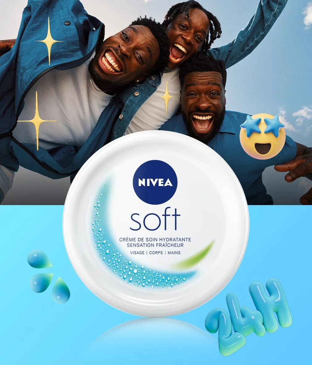 Крем для лица Nivea — Увлажняющий Soft -в-1 для лица, тела и рук, 200 мл — фото 2