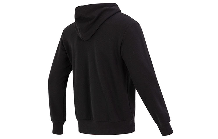 Худи adidas French Terry Big Logo Hoodie 'Black White', черный — фото 2
