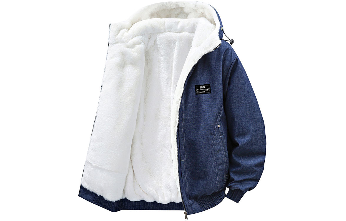 

Куртка Unisex Hooded Thickened ZIAREL, denim синий[removable logo]