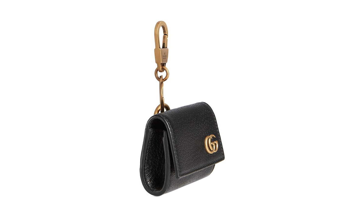 Чехол-подвеска для AirPods Gucci GG Marmont из кожи — фото 2