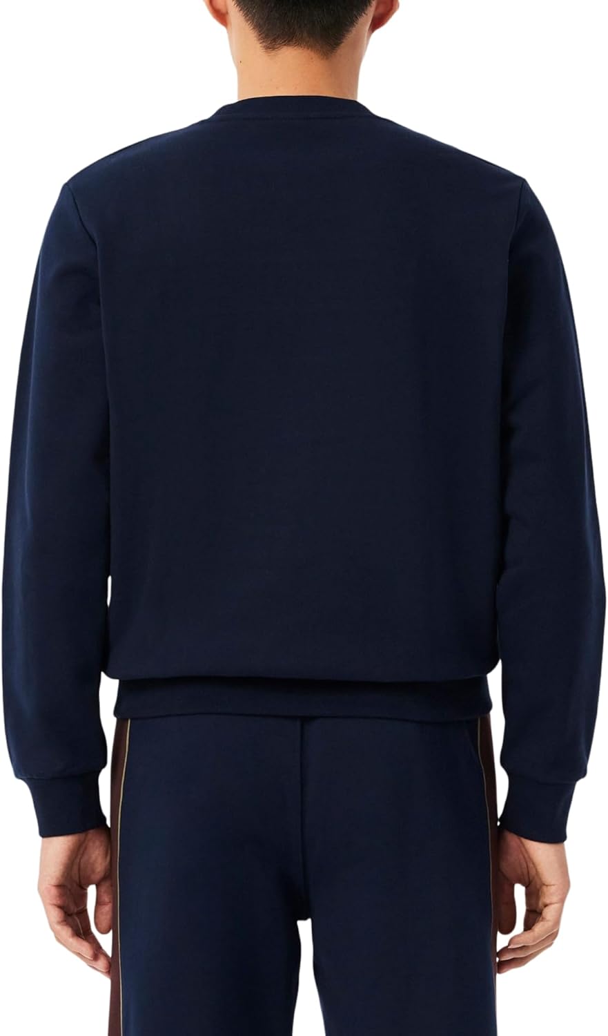 Мужская флисовая толстовка Lacoste Colorblock, Navy Blue/Flour/Red Vermouth — фото 3
