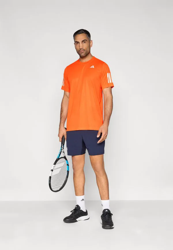 Футболка club 3 в полоску, спортивная футболка Adidas Performance, Pure Orange — фото 2