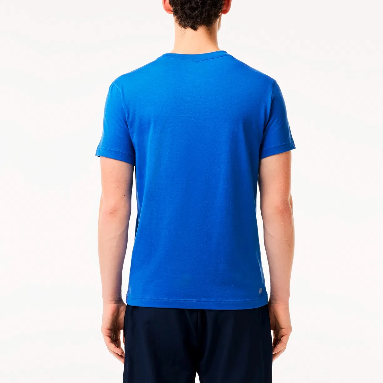 Футболка мужская синяя crew neck moderate LACOSTE, Blue — фото 4