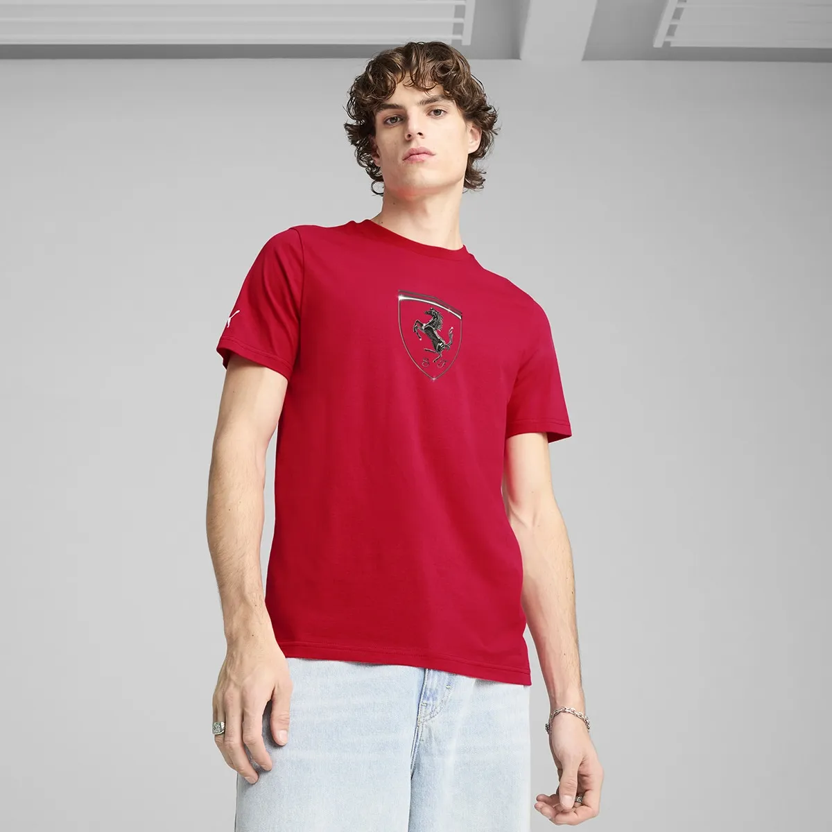 

Футболка мужская Ferrari Race Tonal Big Shield Tee Puma, красный