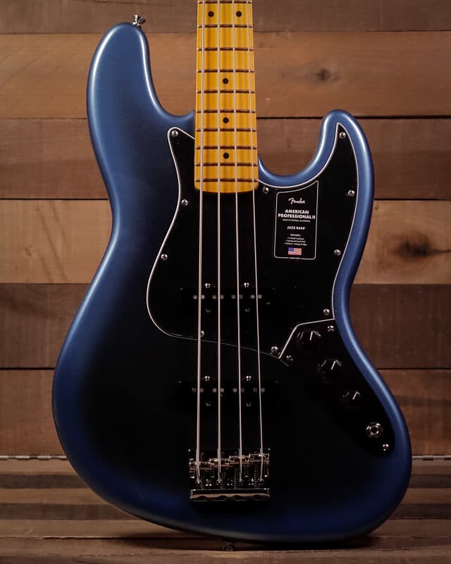

Басс гитара Fender American Professional II Jazz Bass, Maple FB, Dark Night