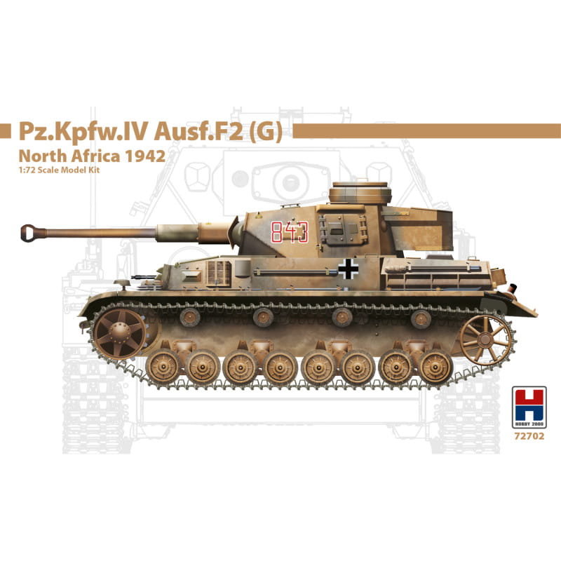 

Pz.Kpfw.IV Ausf.F2 (G) Северная Африка 1942 г. 1:72 Хобби 2000 г. 72702 Hobby 2000