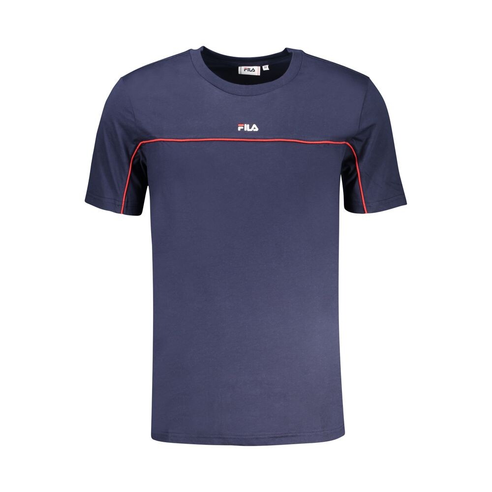 

Синяя хлопковая мужская футболка Fila