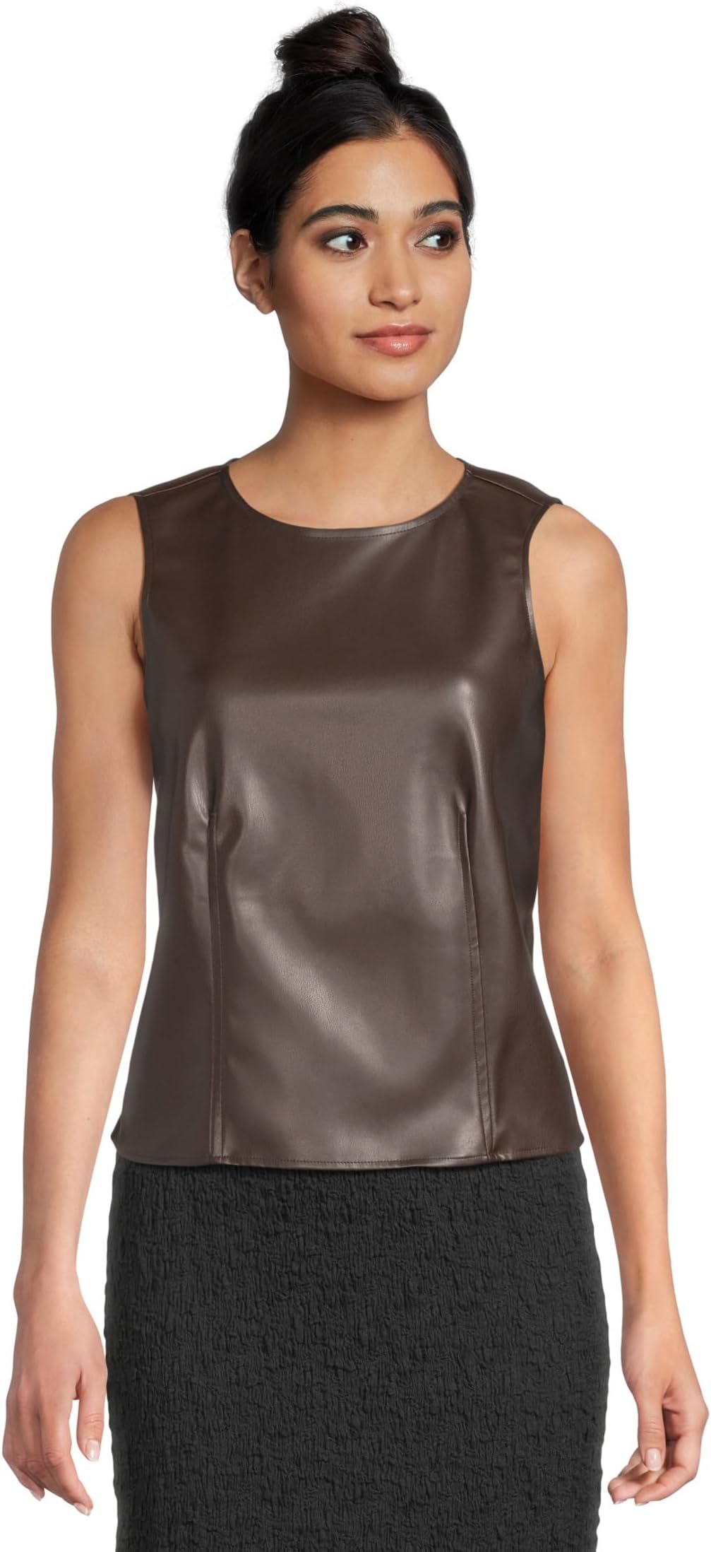 

Топ Vince Camuto Sleeveless Tank, цвет Chocolate