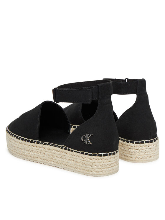 Эспадрильи Flatform Espadrille Sling Mg YW0YW01735 Calvin Klein Jeans, черный — фото 3