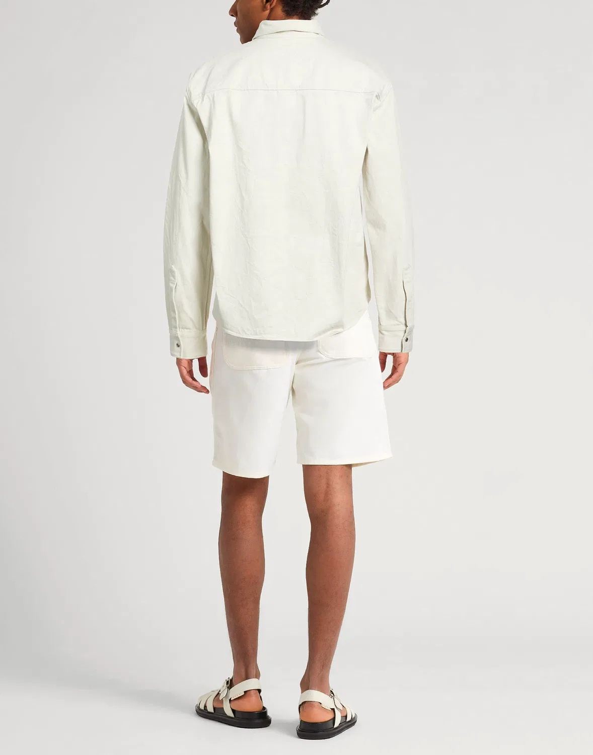 Джинсовая рубашка Overshirt ICON DSQUARED2 Светло-серый — фото 3