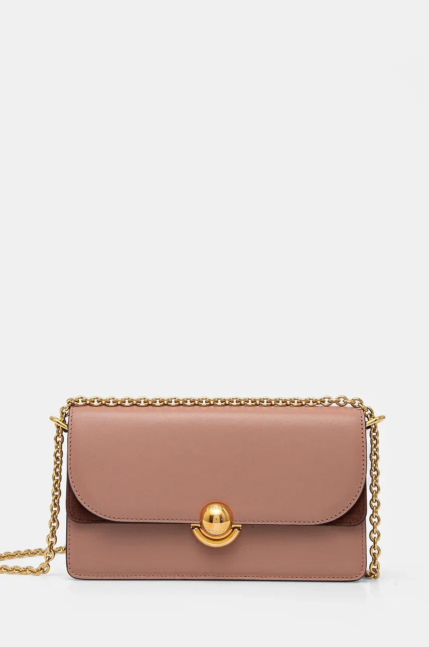 

Кожаная сумочка Furla, оранжевый