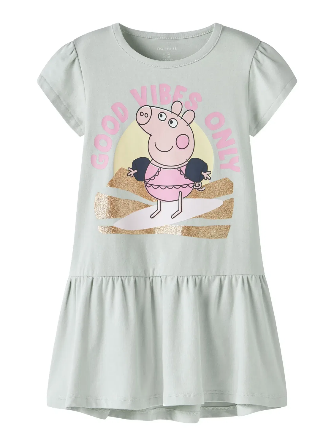Платье с принтом Peppa Pig Name it, pale aqua