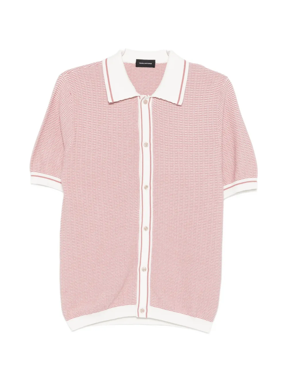 

Рубашка с короткими рукавами на пуговицах Tagliatore, розовый