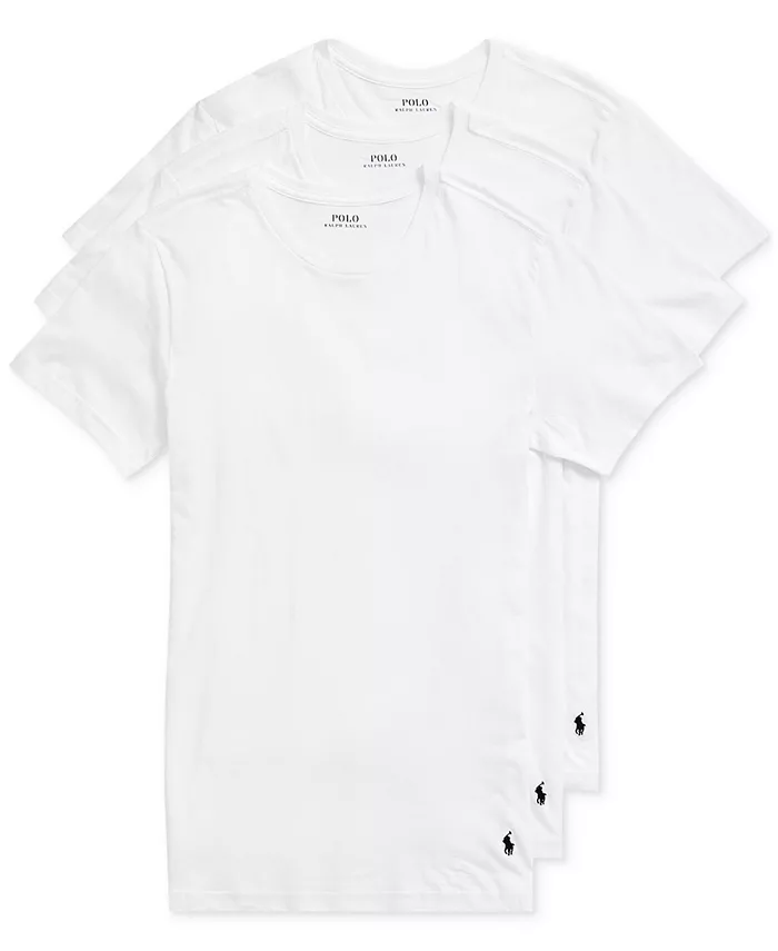 

Мужская майка-борцовка Slim Fit, 3 шт Polo Ralph Lauren, белый