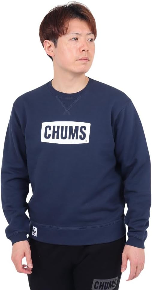 

Мужская толстовка CHUMS с логотипом CHUMS, белый/темно-синий
