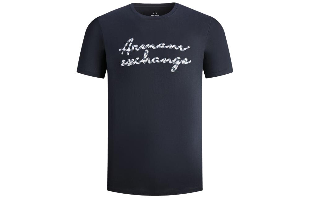 

Футболка мужская темно-синяя Armani Exchange, темно-синий
