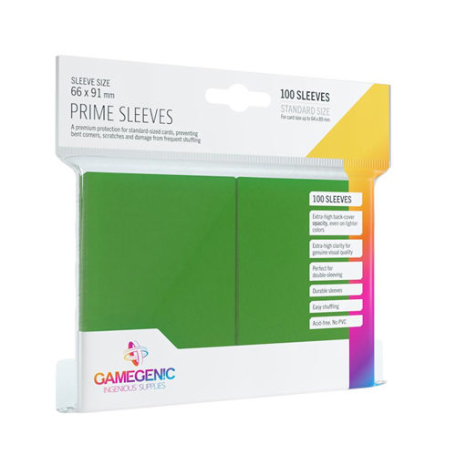 

Чехол для карточек Gamegenic Prime Sleeves Green (100 Ct.) Gamegenic