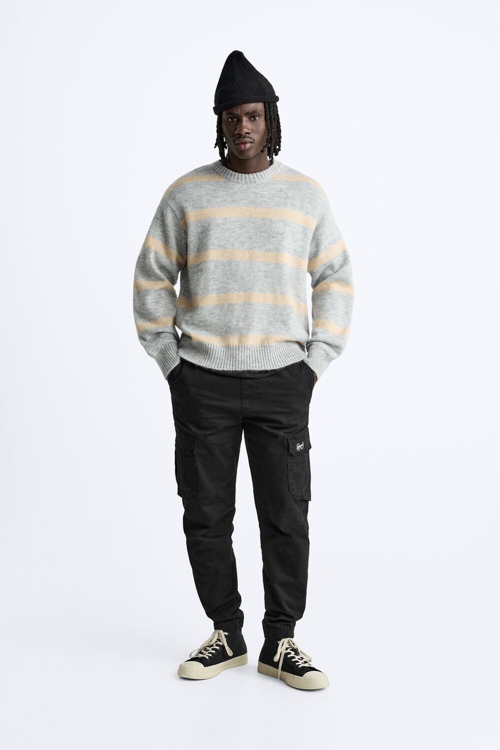 

Брюки-грузовые ZARA, черный