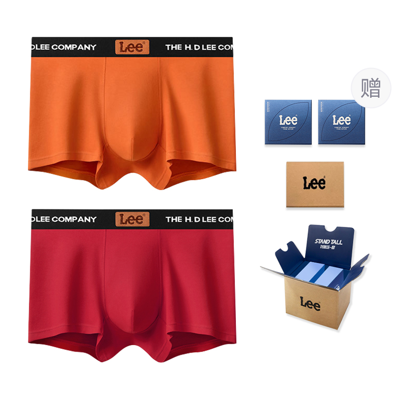 

Классические 101 трусы мужские подарочный набор из 2 полосок Lee, оранжевый