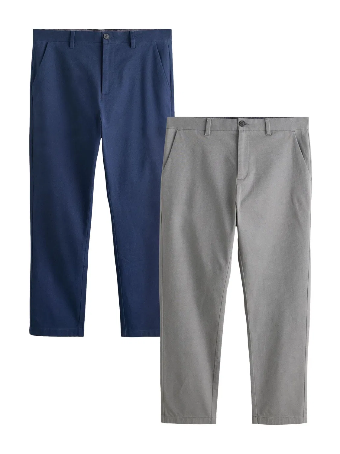 Узкие брюки-чиносы Next, Navy/Grey