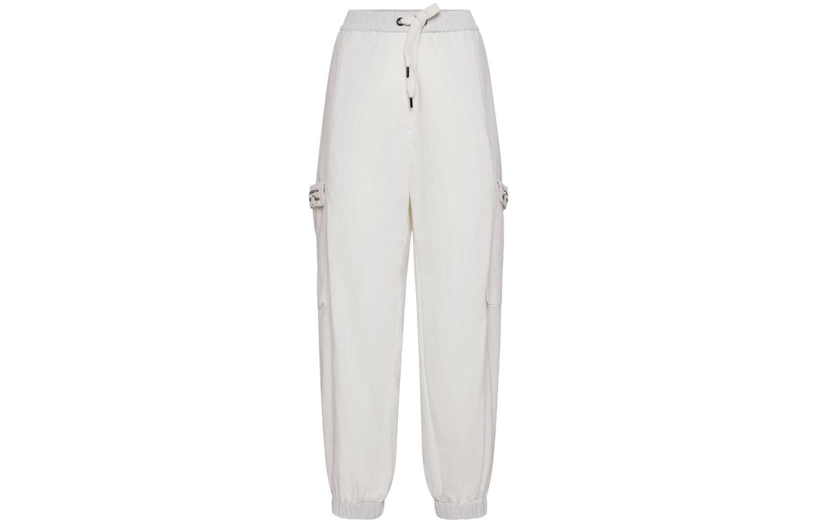 Брюки Casual SS24 женские белые Brunello Cucinelli, белый — фото 3