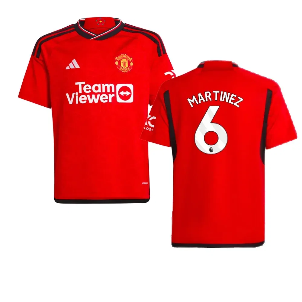 Футбольная форма Манчестер Юнайтед (детская) с Мартинесом 6 Manchester United Fc, красный