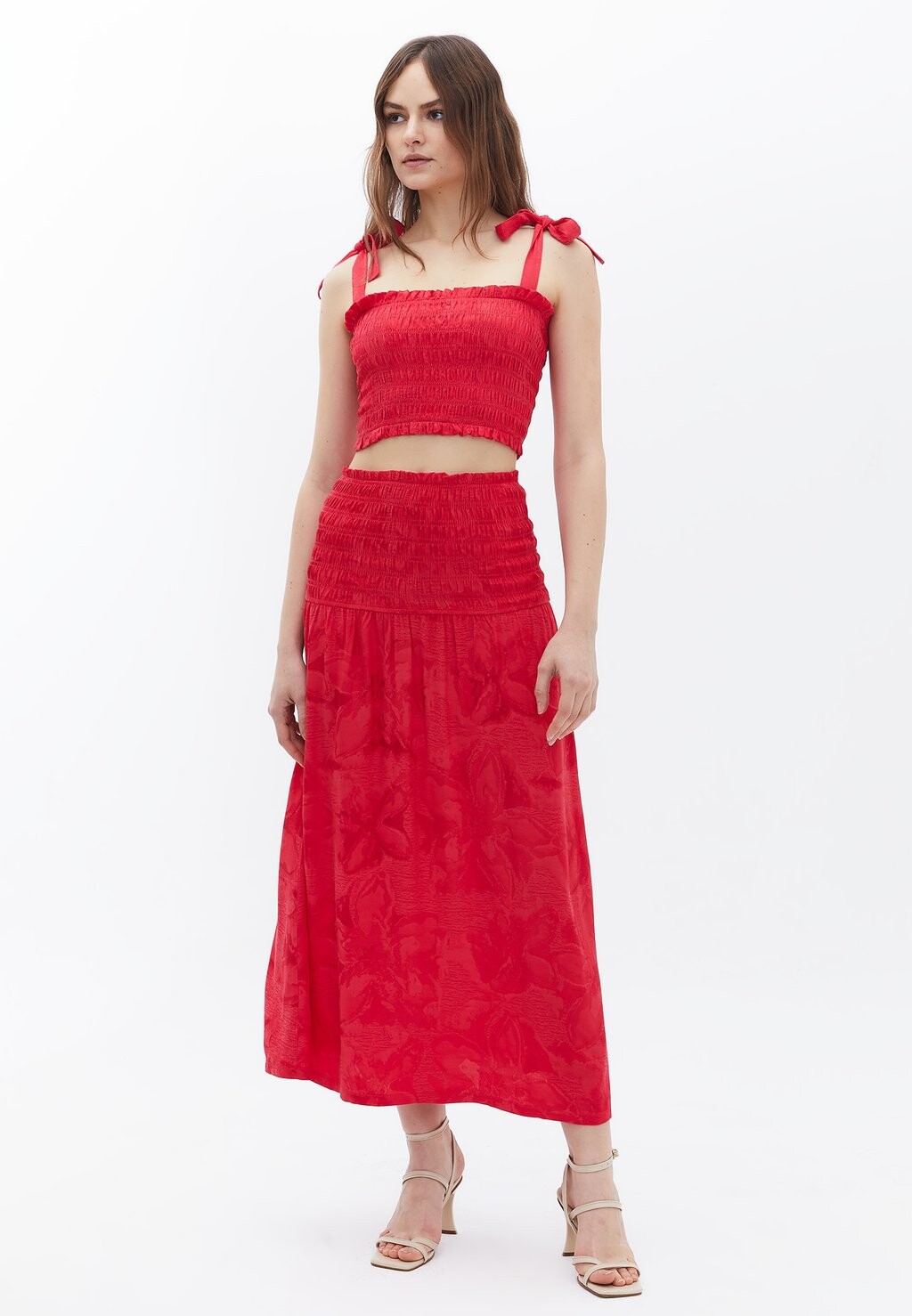 

Топ Gipped Crop Singlet OXXO, вива пурпурный
