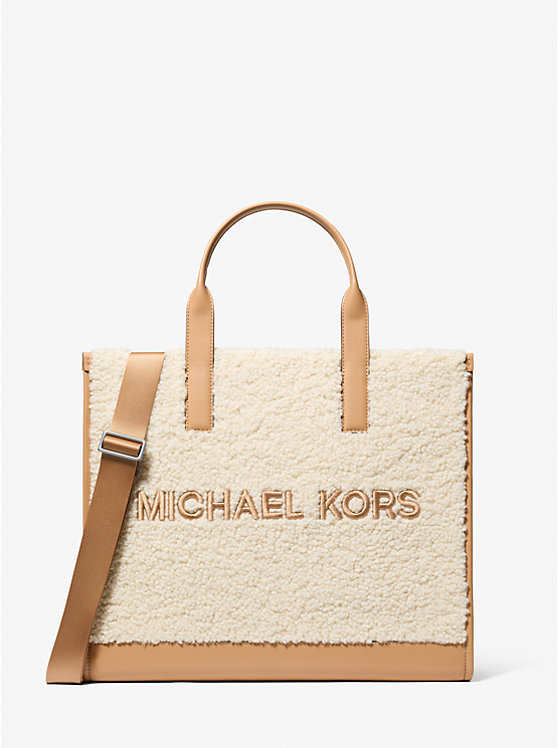

Средняя сумка-шоппер Cooper с отделкой «шерпа» Michael Kors, коричневый