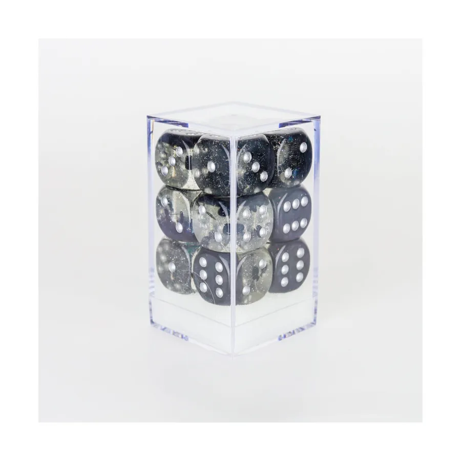 

Пики d6 16 мм с серебром (12), RPG Dice Sets
