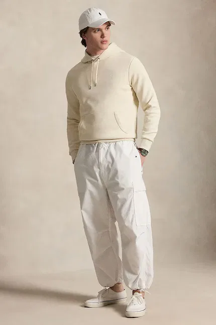 Худи мужское Polo Ralph Lauren, бежевый — фото 3