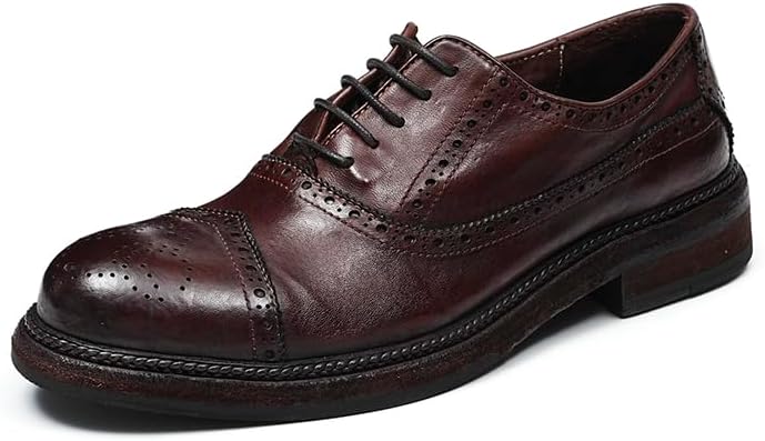 

Кожаные туфли Oxford Brogue Neufboissee, Coffee