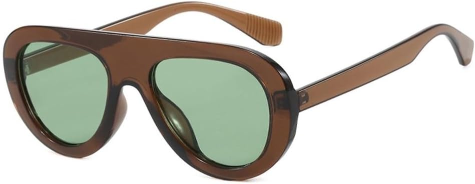 

Большие цельные солнцезащитные очки в стиле панк для мужчин и женщин, модные очки для активного отдыха и вождения, унисекс, защита от ультрафиолета UV400 WNCKSQ, C8browngreen