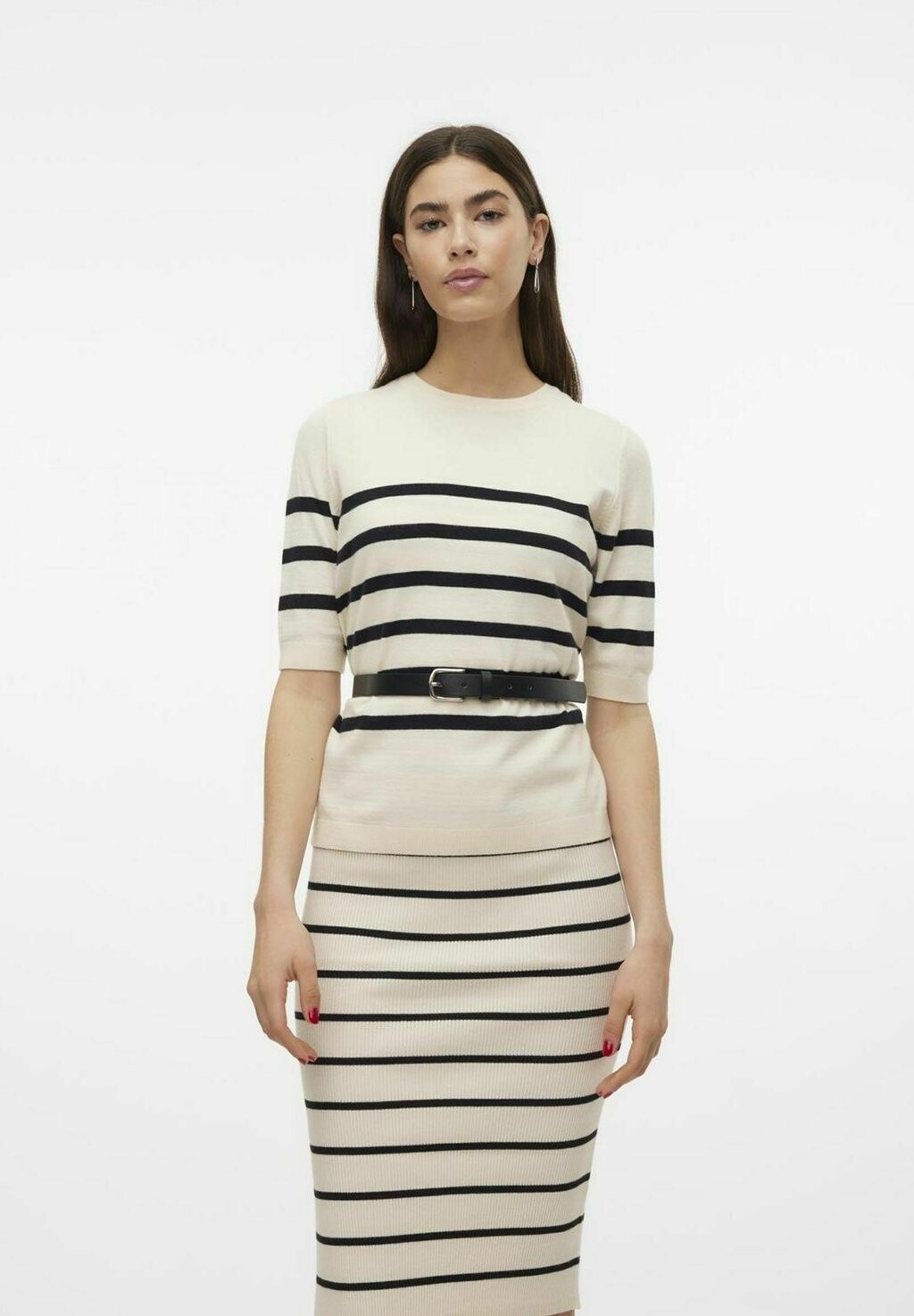 

Футболка с принтом VMSABA O NECK Vero Moda, цвет birch