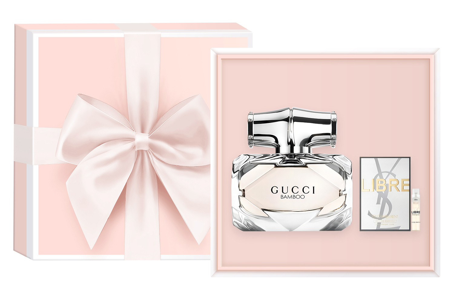 Подарочный набор: туалетная вода GUCCI BAMBOO, 50 мл + миниатюра Yves Saint Laurent Libre — фото 2