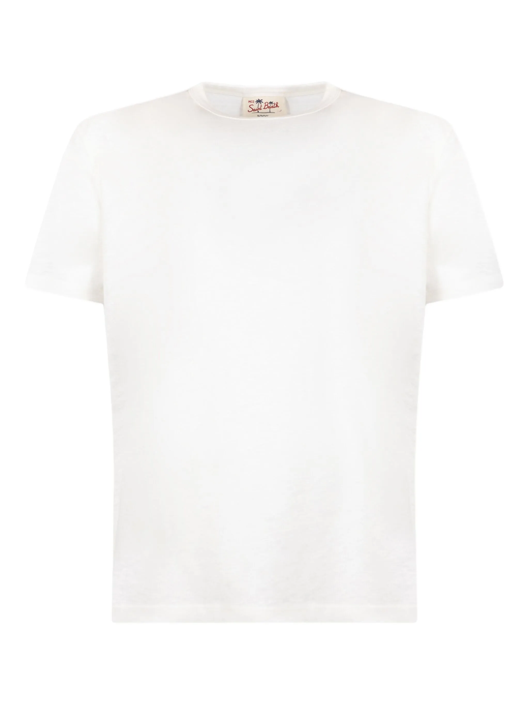 

Льняная футболка Mc2 Saint Barth, белый