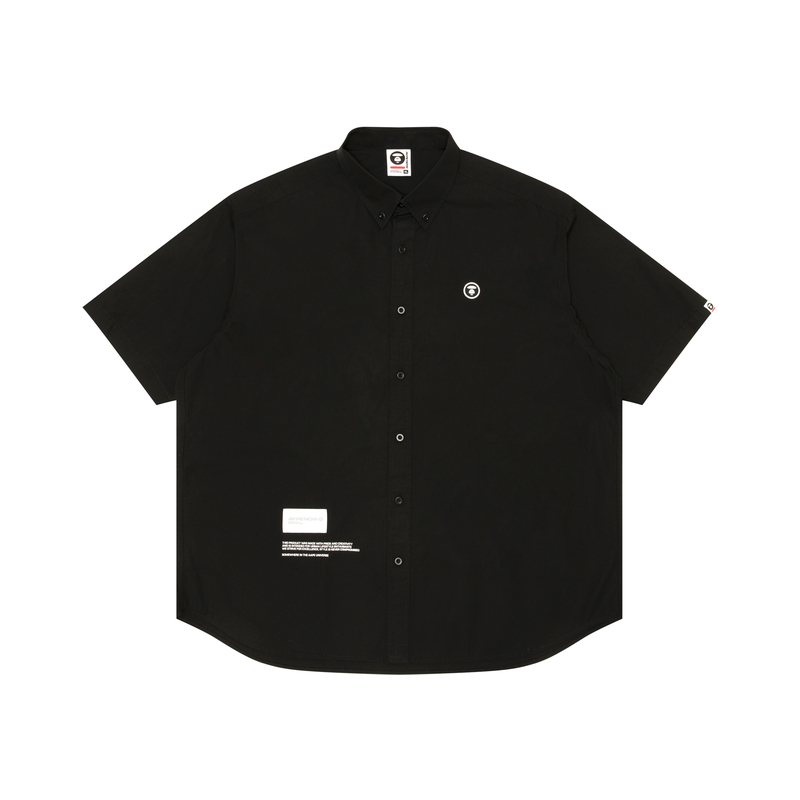 

Футболка Aape из хлопка с аппликацией логотипа *A Bathing APE, черная