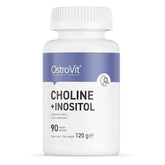 

OstroVit, Холин + Инозитол 90 таблеток, здоровая концентрация печени